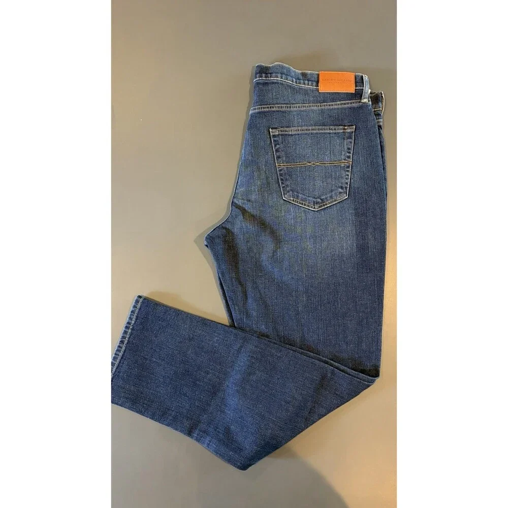 Lucky Brand Mens 410 Straight Jeans Stretch Denim 32 x 33.5 Academia Western